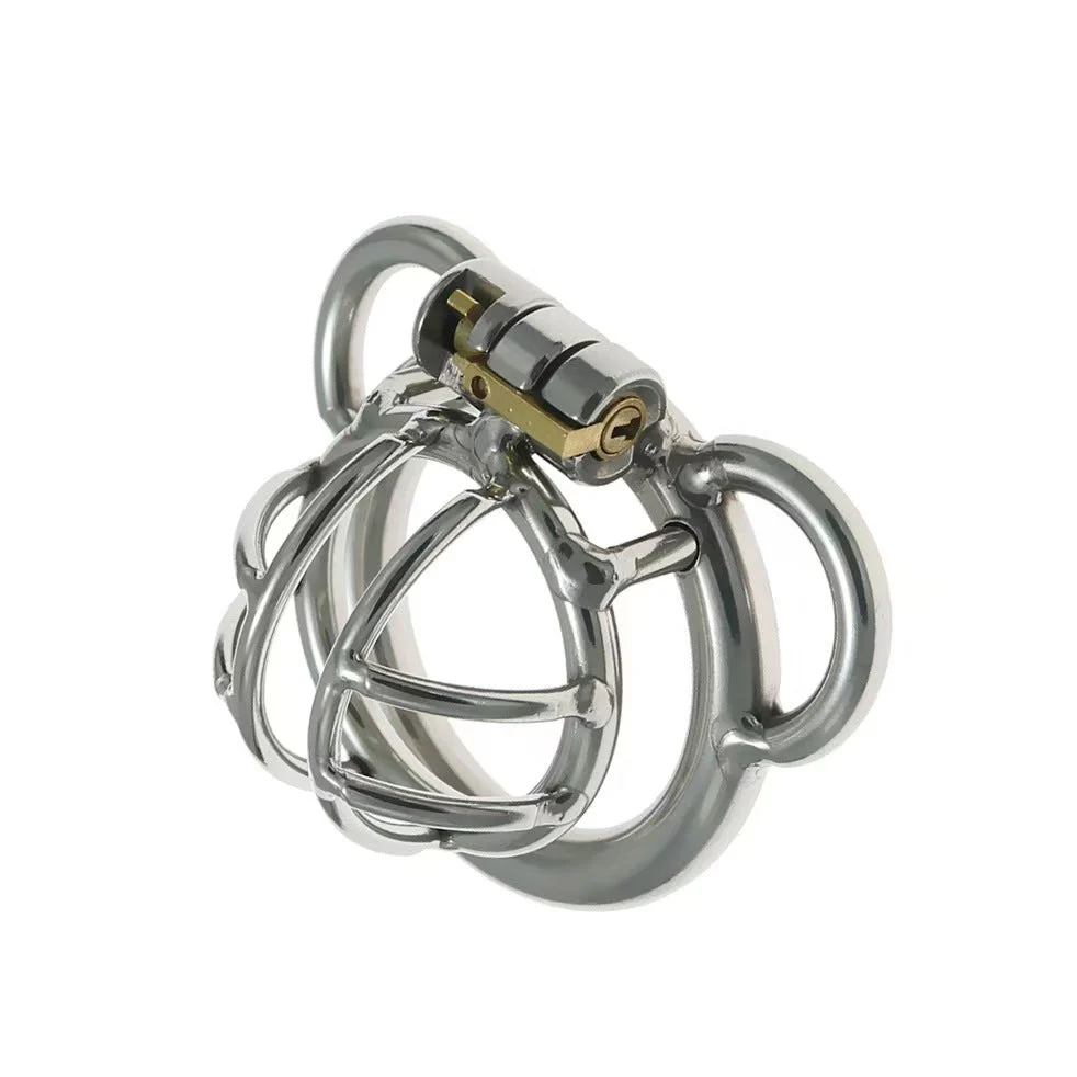 Split Steel Micro Chastity Cage - Image 2