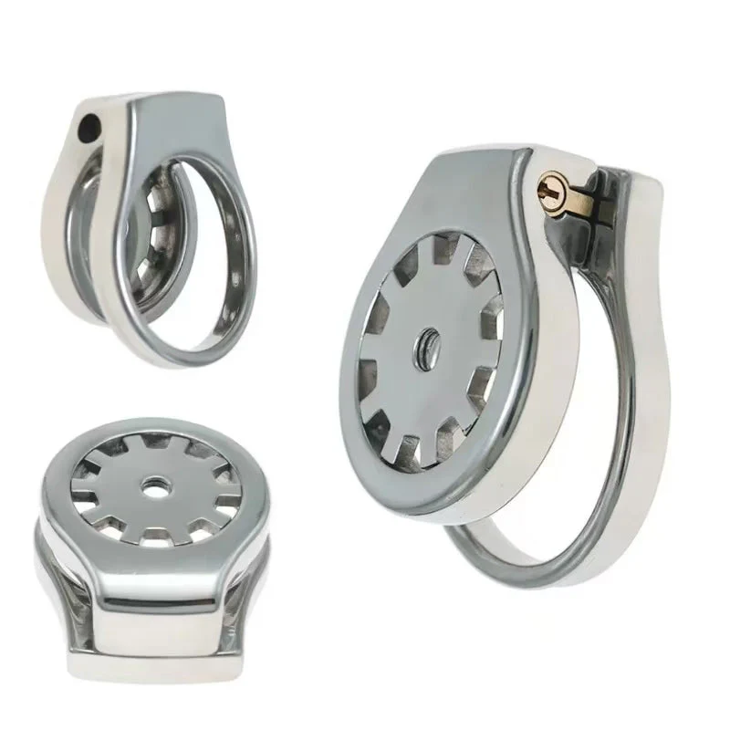 Stainless Gear Flat Chastity Cage - Image 2