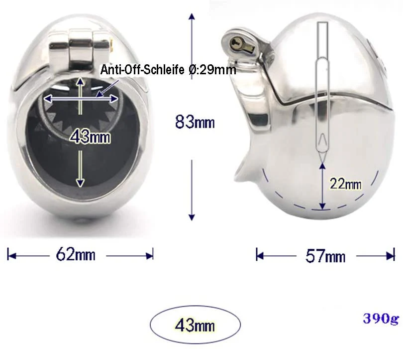 Stainless Egg shaped Cock Cage - Image 3
