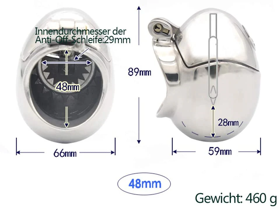 Stainless Egg shaped Cock Cage - Image 5