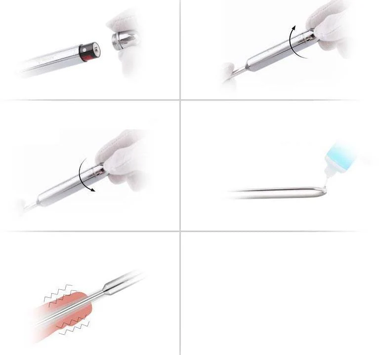 Stainless Multi-Frequency Vibrating Penis Plug - Image 3