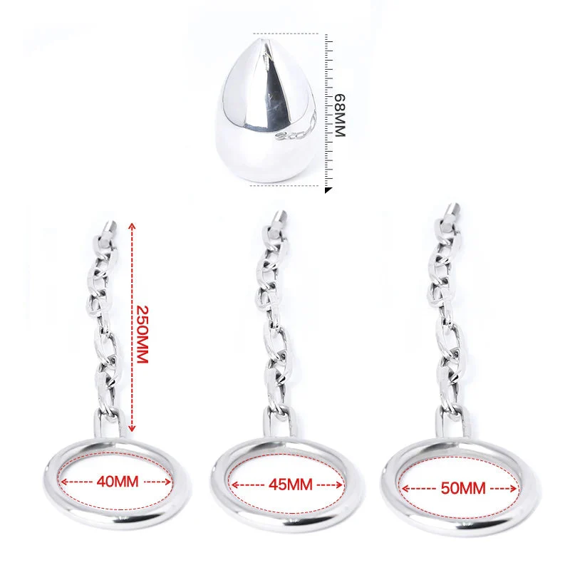 Stainless Steel Anal Plug With Cock Ring - Image 6