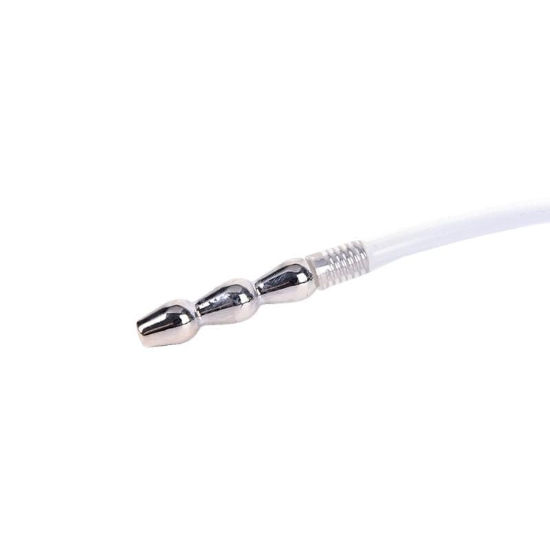 Stainless Steel and Rubber Penis Plug With Silicone Ring - Image 8