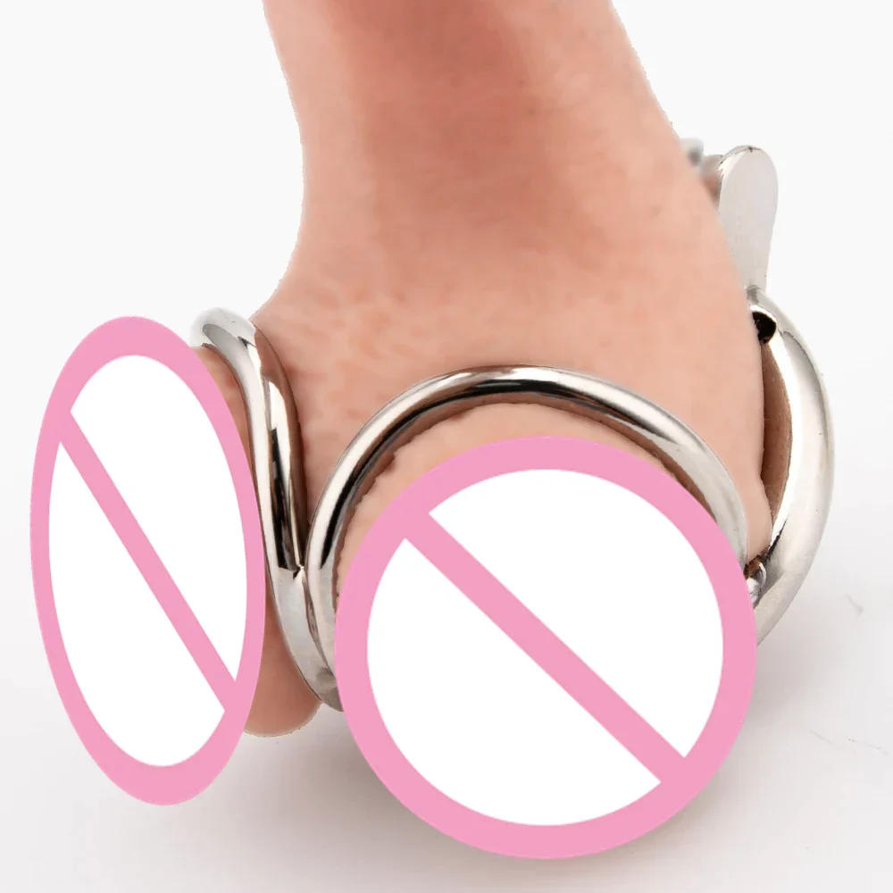 Stainless Steel Balls Chastity Penis Cage - Image 4