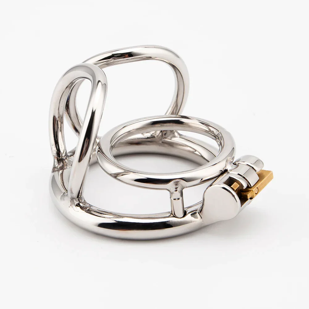 Stainless Steel Balls Chastity Penis Cage - Image 5