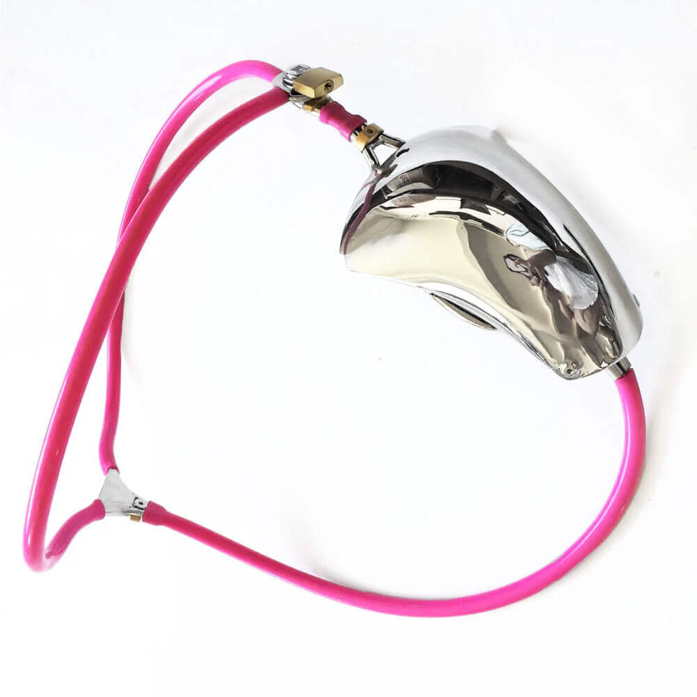 Stainless Steel BDSM Chastity Cage Belt - Image 3