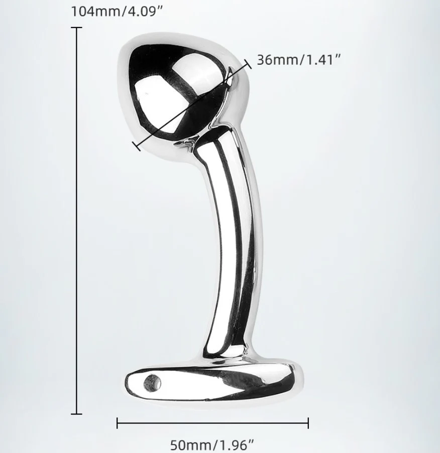 Stainless Steel Bend Anal Butt Plugs - Image 7