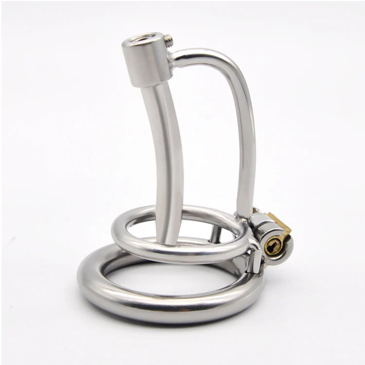 Stainless steel breathable chastity device 3 sizes of catheter - Image 2