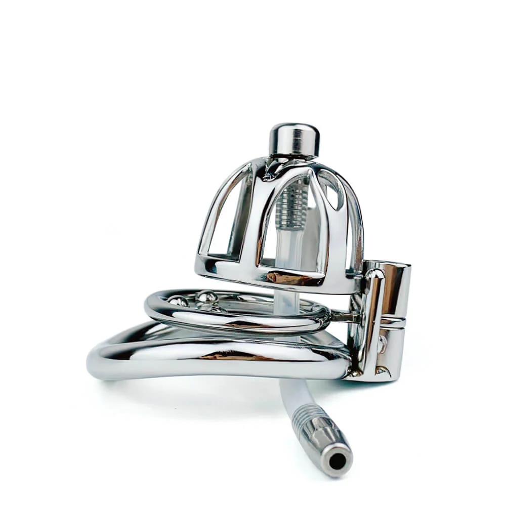 Stainless Steel Chastity Lock Smooth Concealed - Image 2