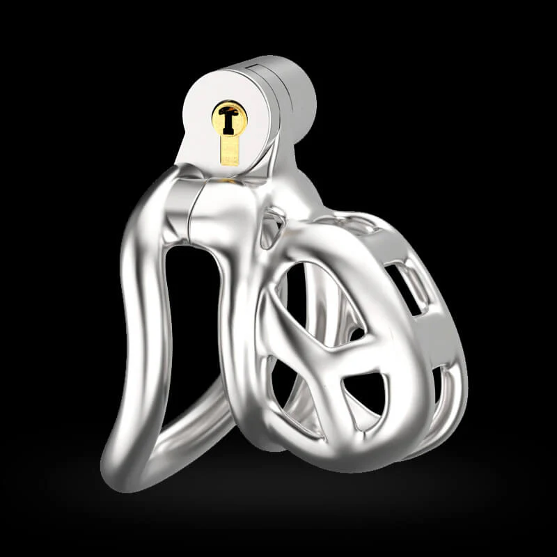 Stainless Steel Cobra Chastity Cage - Image 4