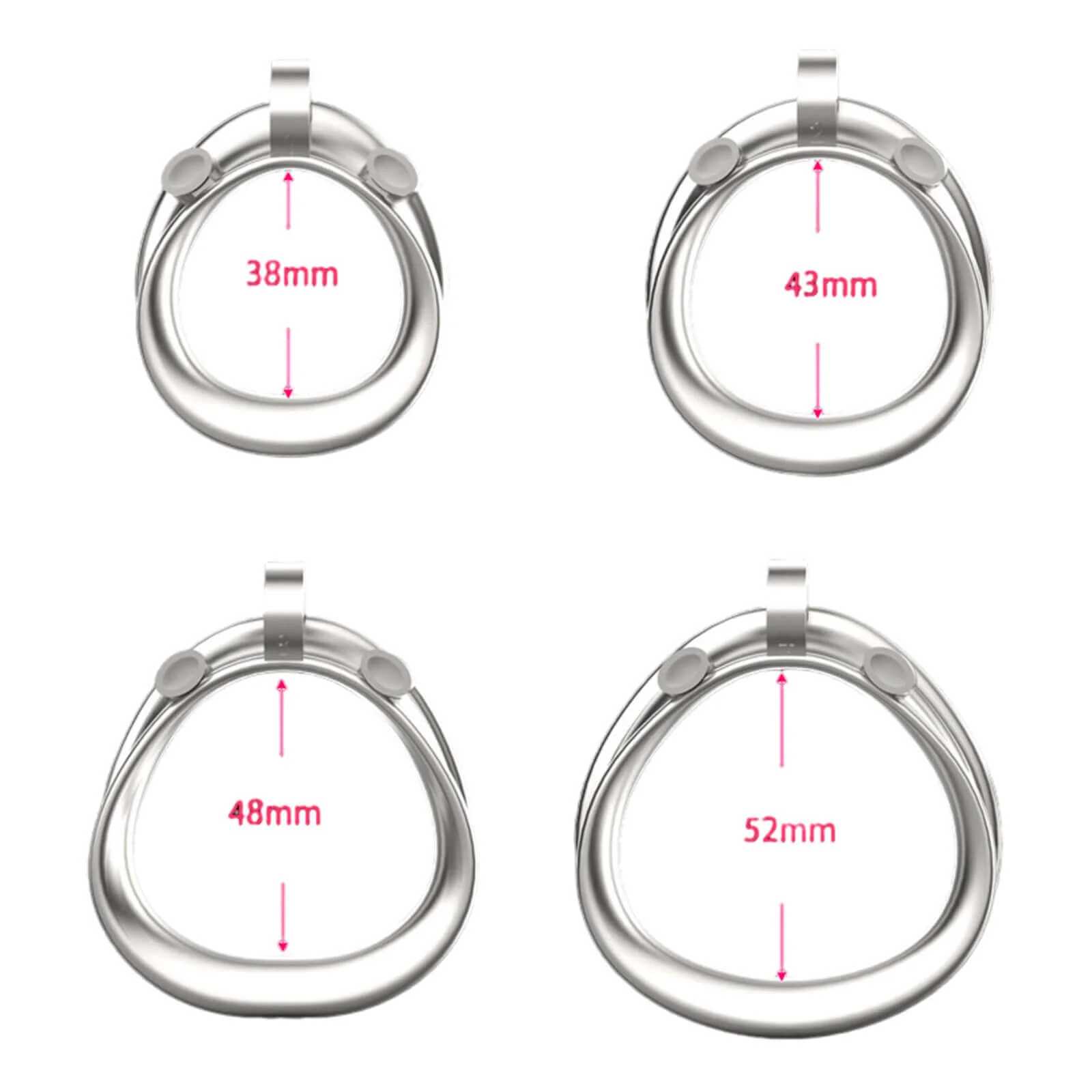 Stainless Steel Cobra Chastity Cage 6.0 - Image 4