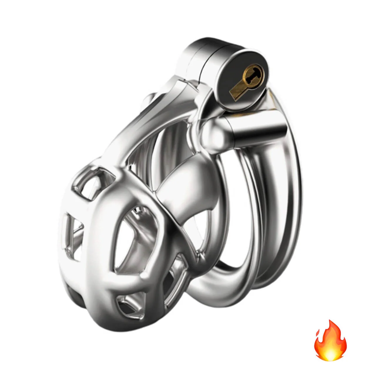 Stainless Steel Cobra Chastity Cage 6.0 - Image 5