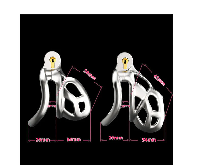 Stainless Steel Cobra Chastity Cage - Image 9