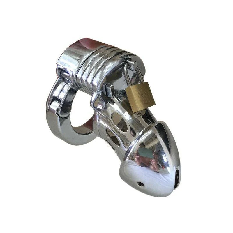 Metal Chastity Cage Closed Prototype Adjustable - Image 3