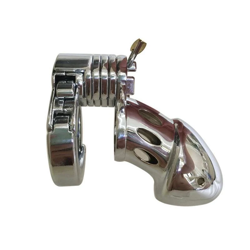 Metal Chastity Cage Closed Prototype Adjustable - Image 4