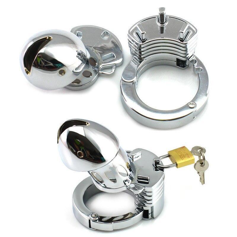 Metal Chastity Cage Closed Prototype Adjustable - Image 5
