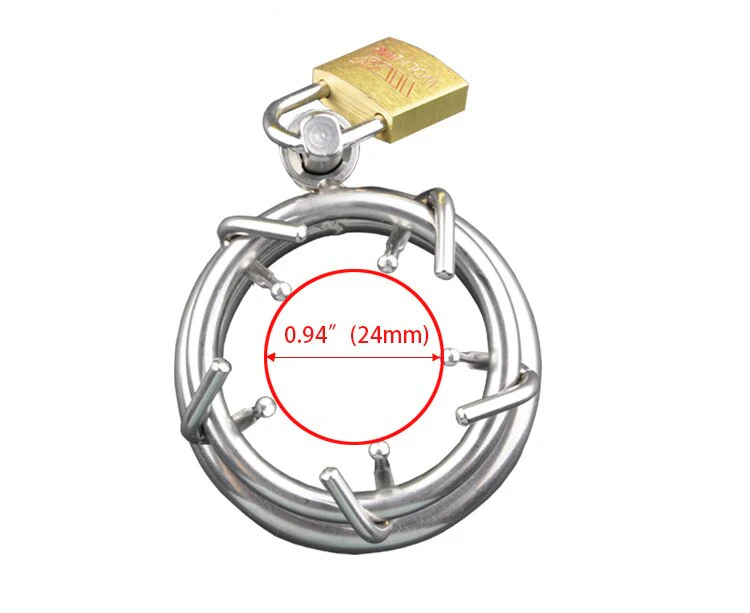 Stainless Steel Male Chastity Device - Image 2