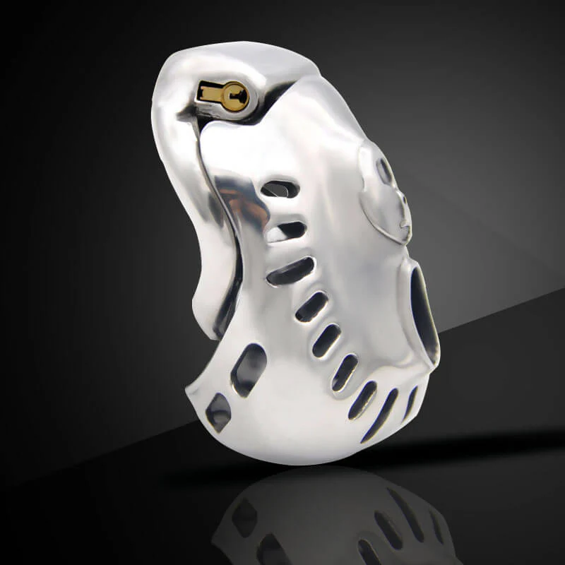Stainless Steel Male Fully Restraint Chastity Device - Image 5