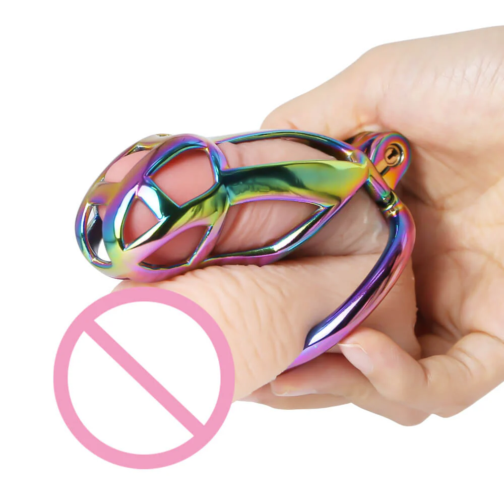 Stainless Steel MAMBA Colorful Chastity Cage - Image 3