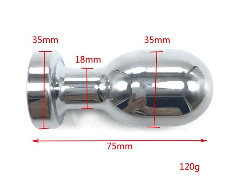 Stainless Steel Metal Vaginal Hollow Anal Butt Plug Dilation Masturbation Peep Adult Products Enema Vaginal Flushing Flirt Toys - Image 3