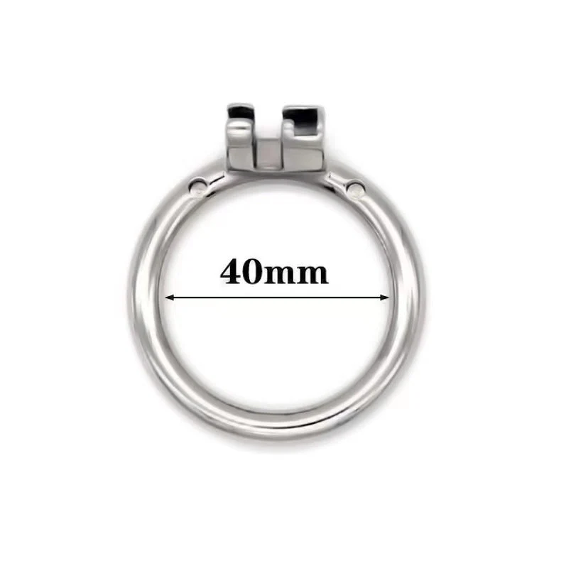 Stainless Steel Round/Arc Chastity Ring - Image 2