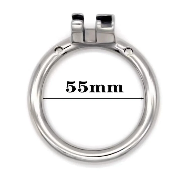 Stainless Steel Round/Arc Chastity Ring - Image 5