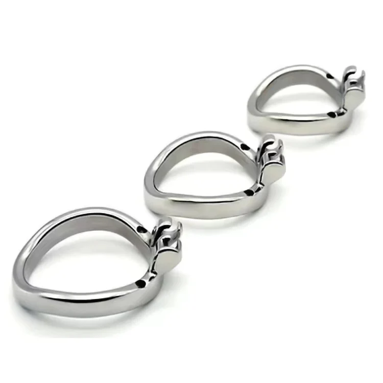 Stainless Steel Round/Arc Chastity Ring - Image 7