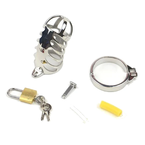 The Sexless Inn Keeper Metal Chastity Device 3.35 inches long - Image 3