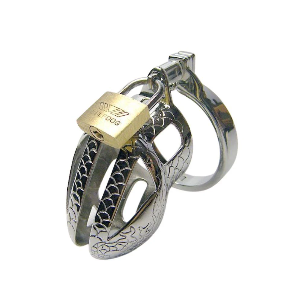 The Dragon Tamer Metal Chastity Device 1.97 inches long - Image 4