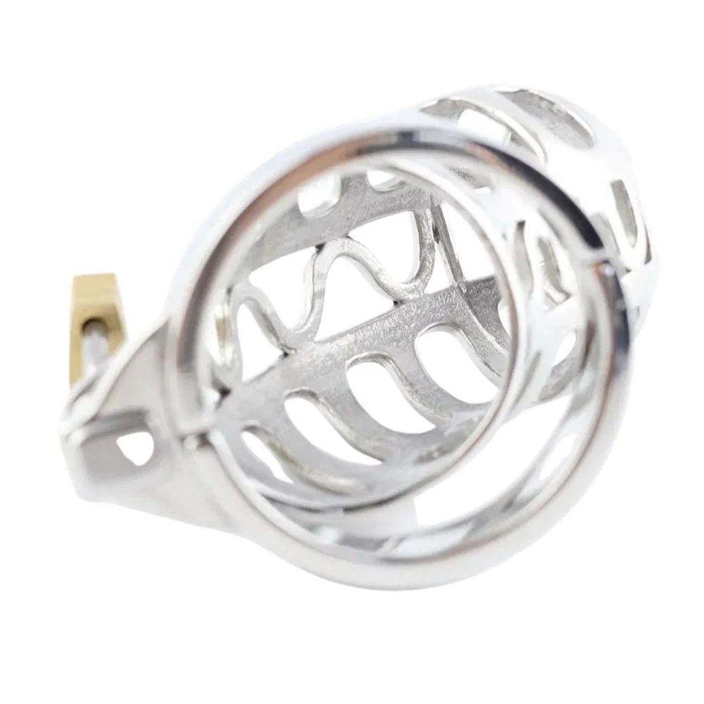 Stainless Steel Rattlesnake Metal Chastity Device 2.36 inches long - Image 6