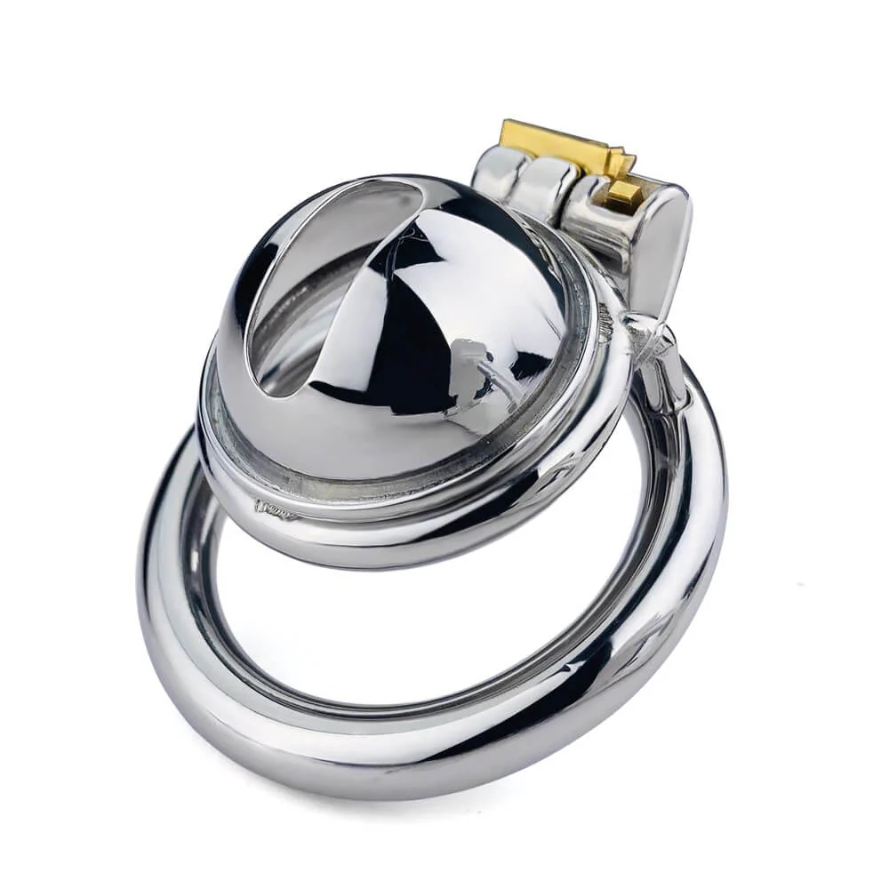 Stainless Steel Small Male Chastity Device Penis Cage - Image 3