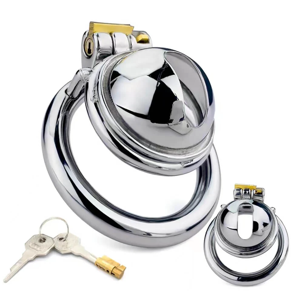 Stainless Steel Small Male Chastity Device Penis Cage - Image 4