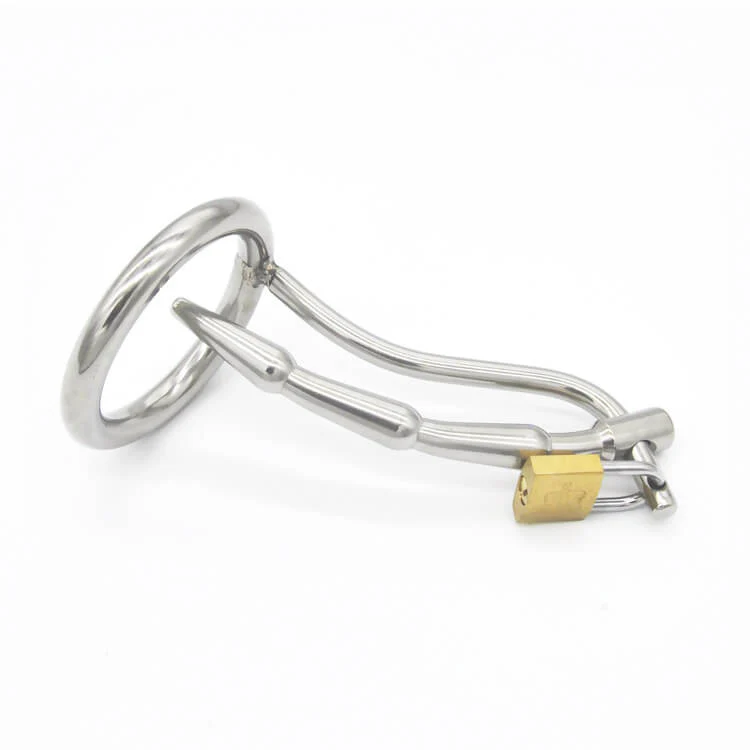 Stainless Steel Urethral Tube Chastity Lock  Device - Image 4