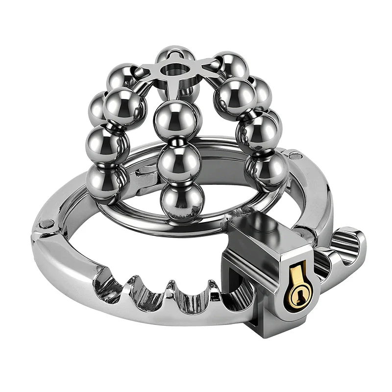 Steel Ball Metal Chastity Cage - Image 6