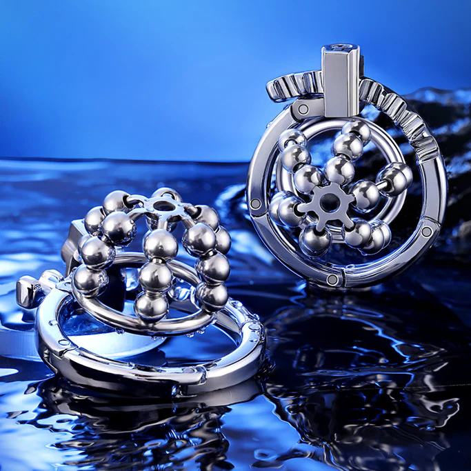 Steel Ball Metal Chastity Cage - Image 8
