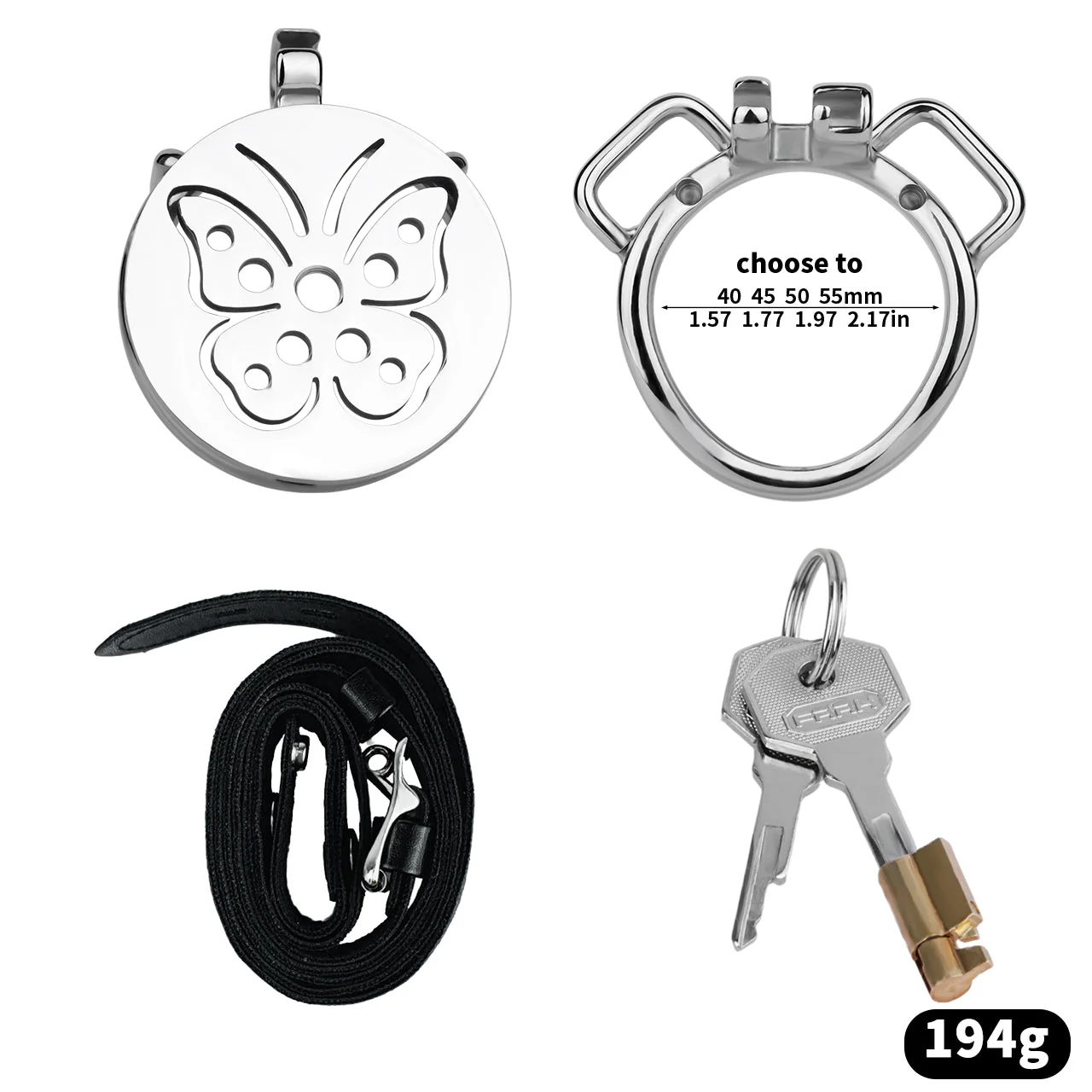 Steel Butterfly Flat Chastity Cage - Image 16