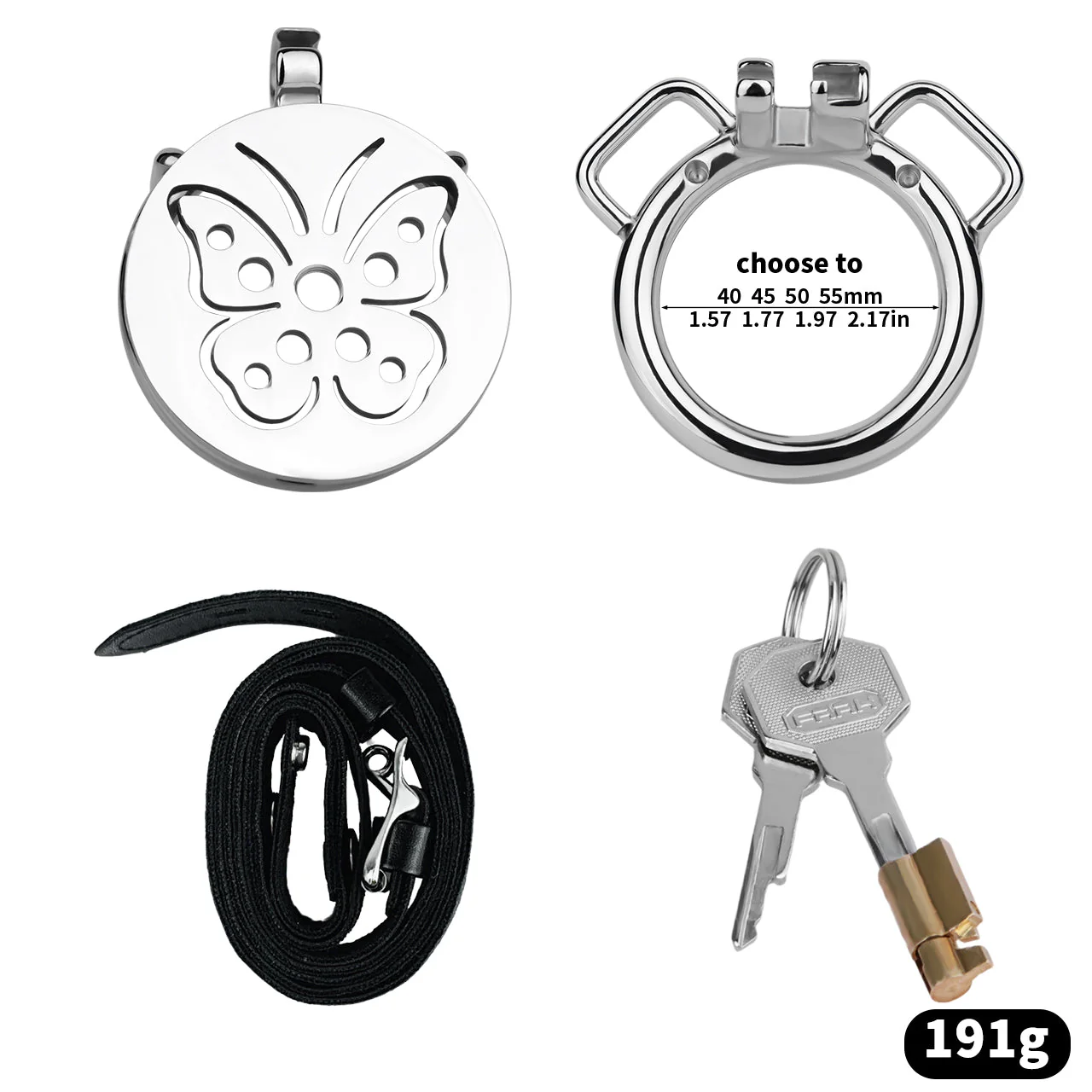 Steel Butterfly Flat Chastity Cage - Image 17
