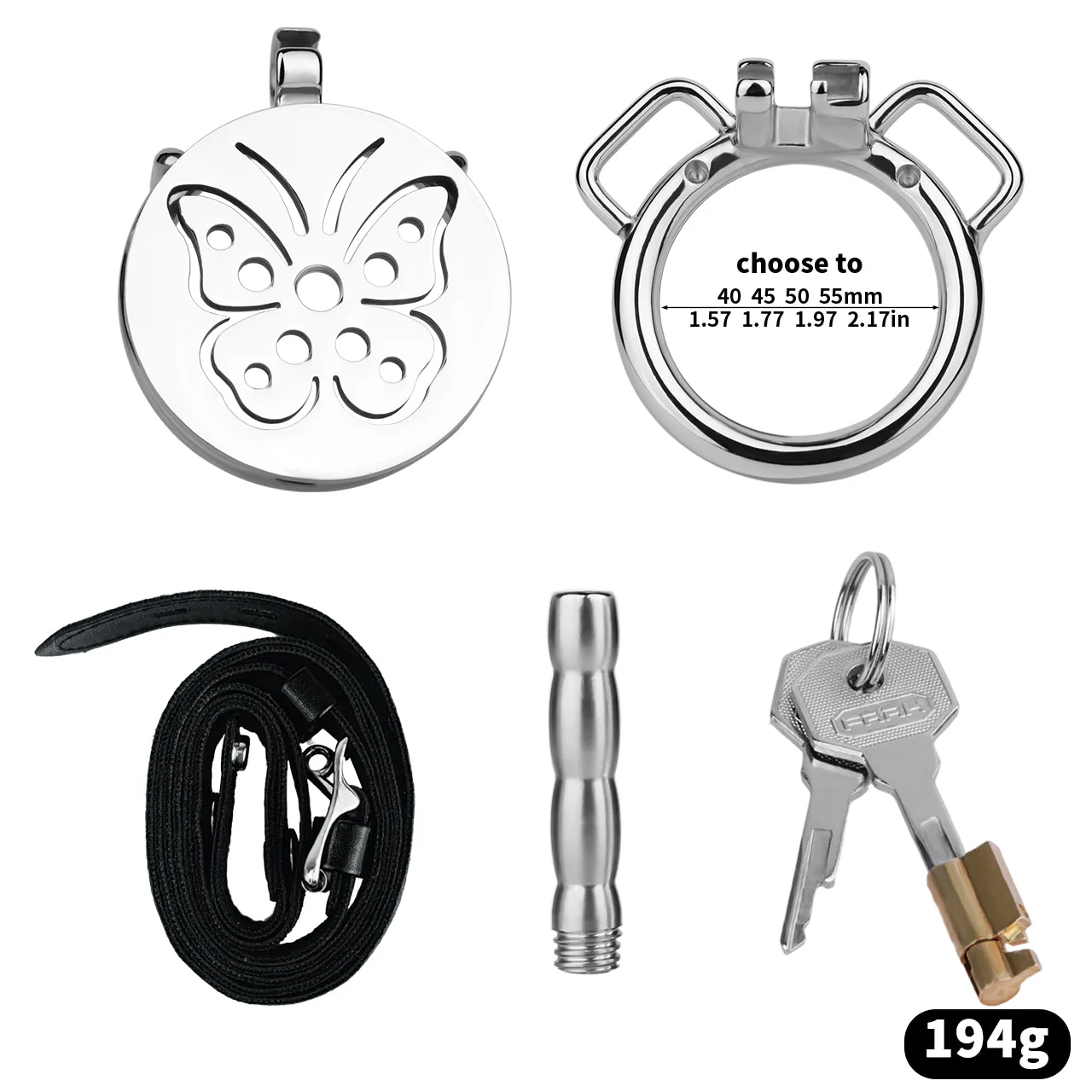 Steel Butterfly Flat Chastity Cage - Image 19
