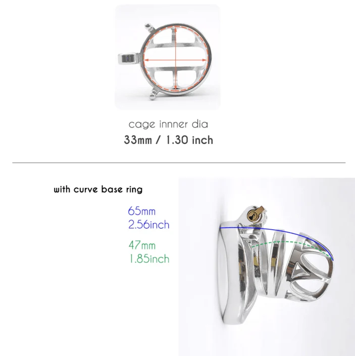 Steel Chastity Cage Breathable - Image 3