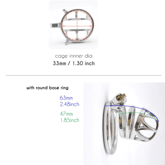 Steel Chastity Cage Breathable - Image 4