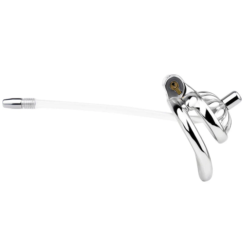 Steel Chastity Cage with Urethral Removable - Image 11
