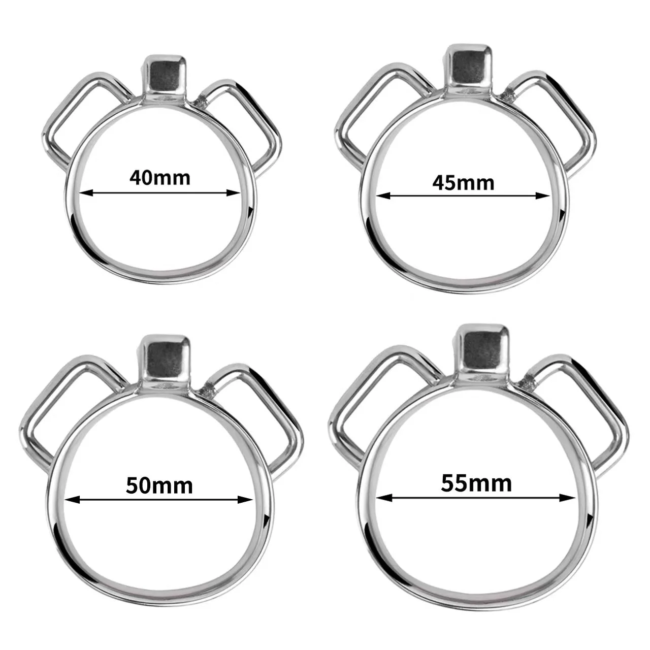 Pussy Chastity - Steel Clitty Chastity Cage with Belt - Image 10