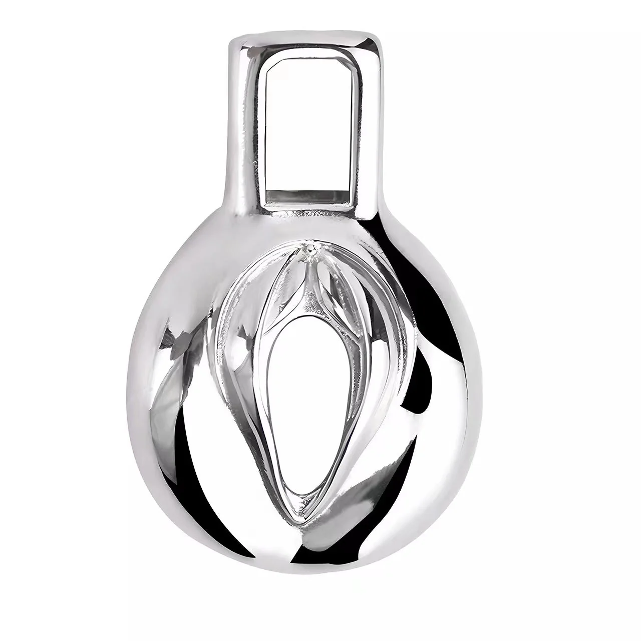 Pussy Chastity - Steel Clitty Chastity Cage with Belt - Image 11