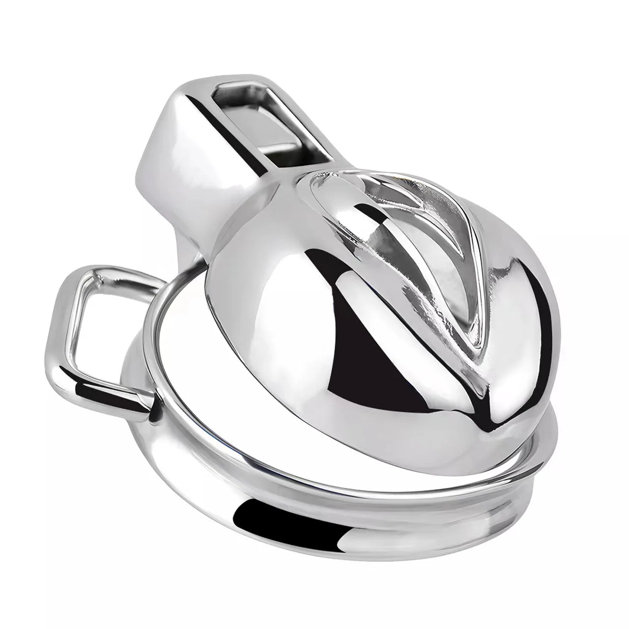 Pussy Chastity - Steel Clitty Chastity Cage with Belt - Image 12