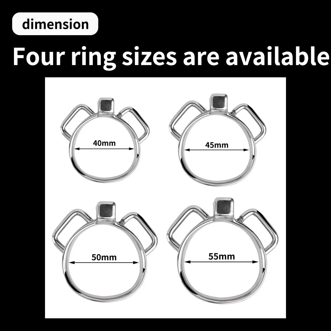 Pussy Chastity - Steel Clitty Chastity Cage with Belt - Image 15