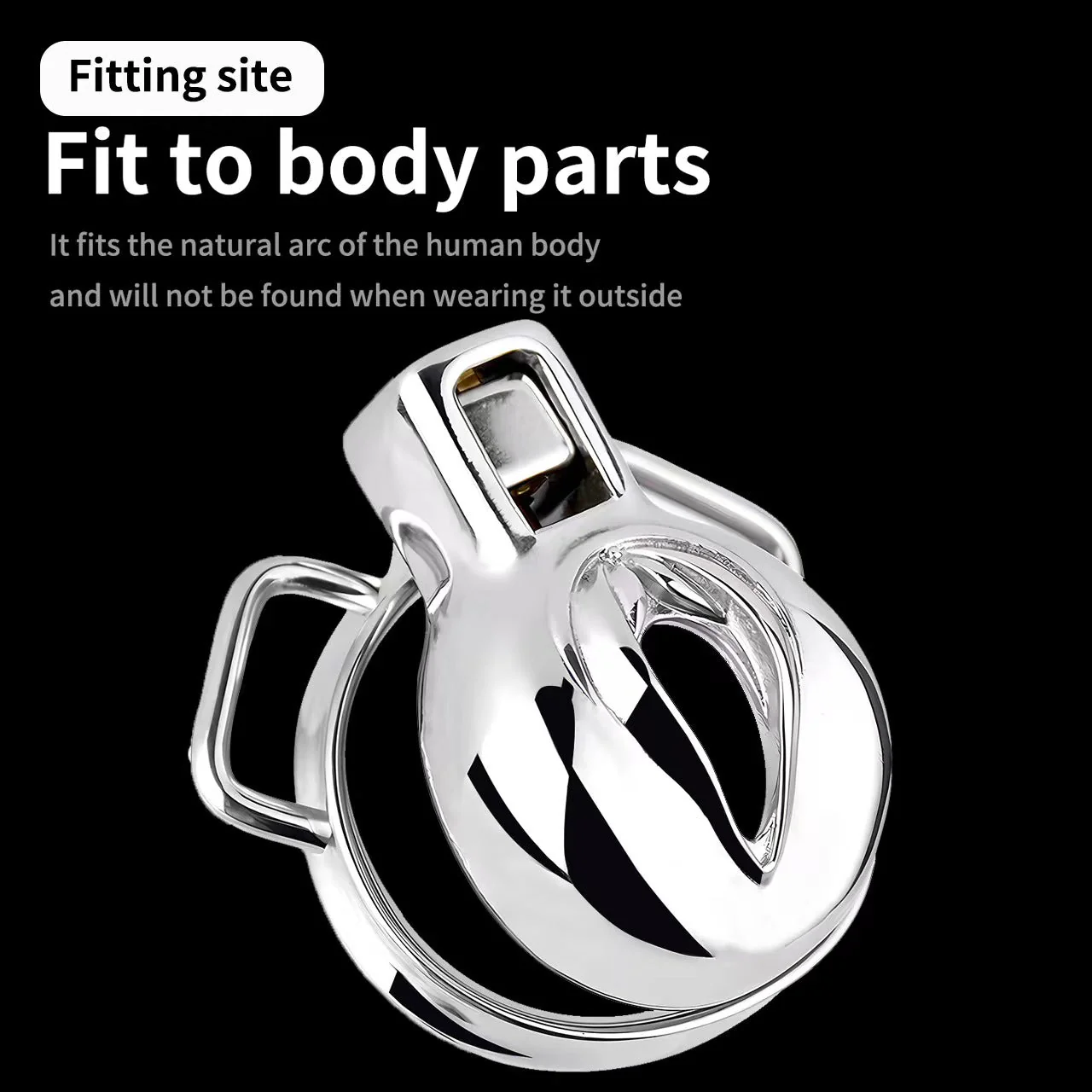 Pussy Chastity - Steel Clitty Chastity Cage with Belt - Image 17