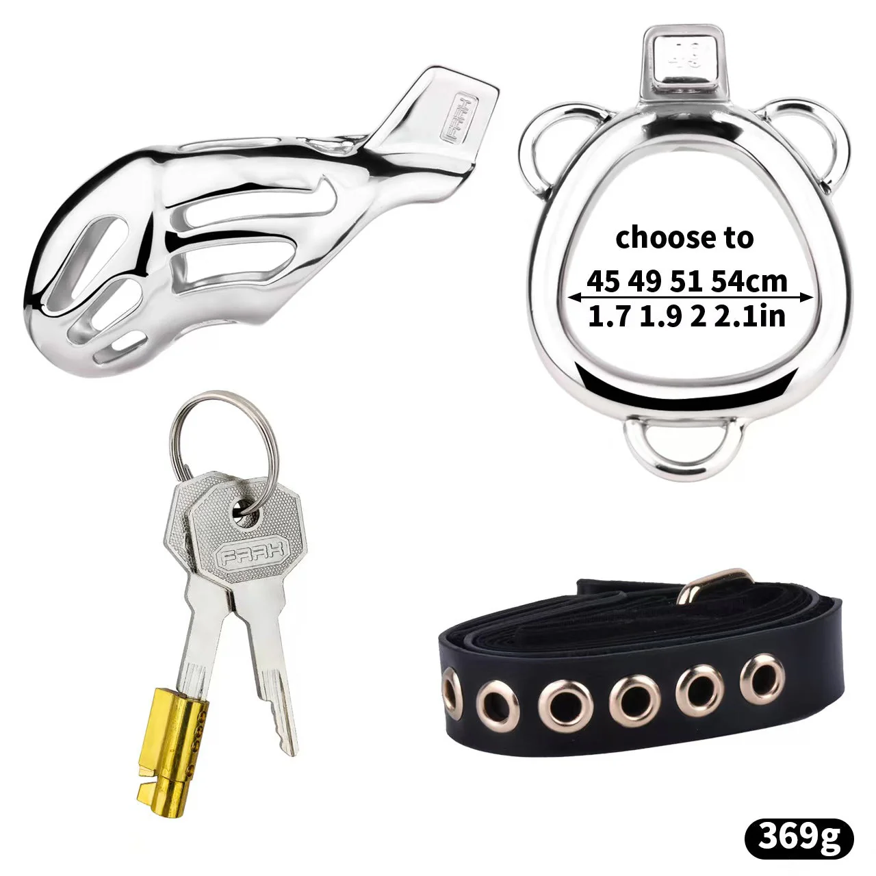 Steel Cobra Chastity Cage - Image 4