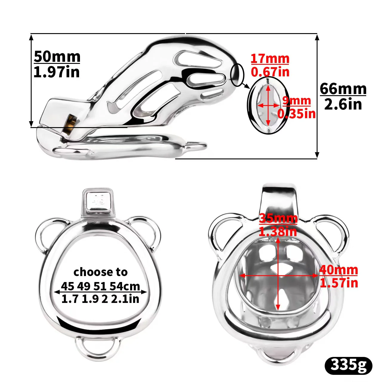 Steel Cobra Chastity Cage - Image 9