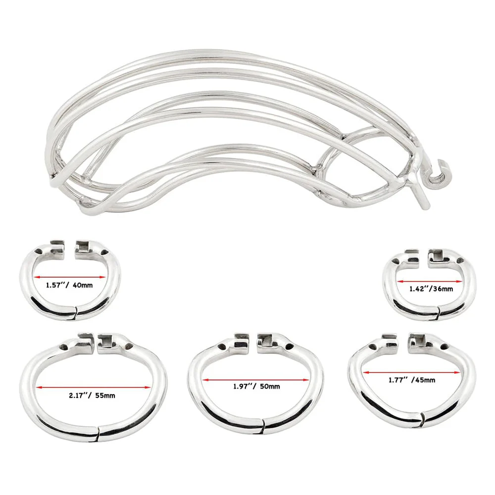 Steel Huge Chastity Cage - Image 3