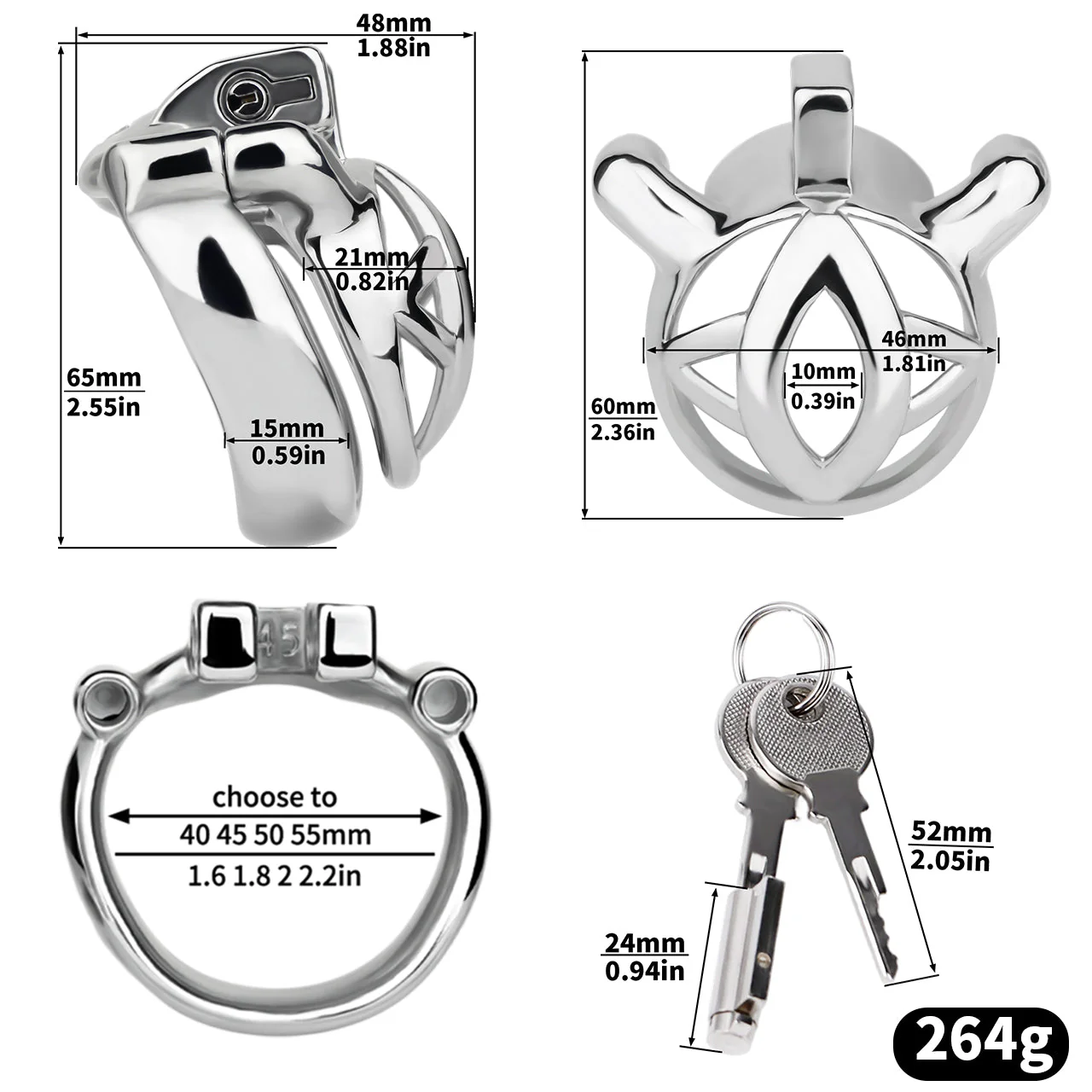 Steel Small Chastity Cage - Image 4